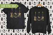 Tribal Guitars Pack + Free Bonus, an Illustration by Nuno Dias (Thumbnail 2 of 3)