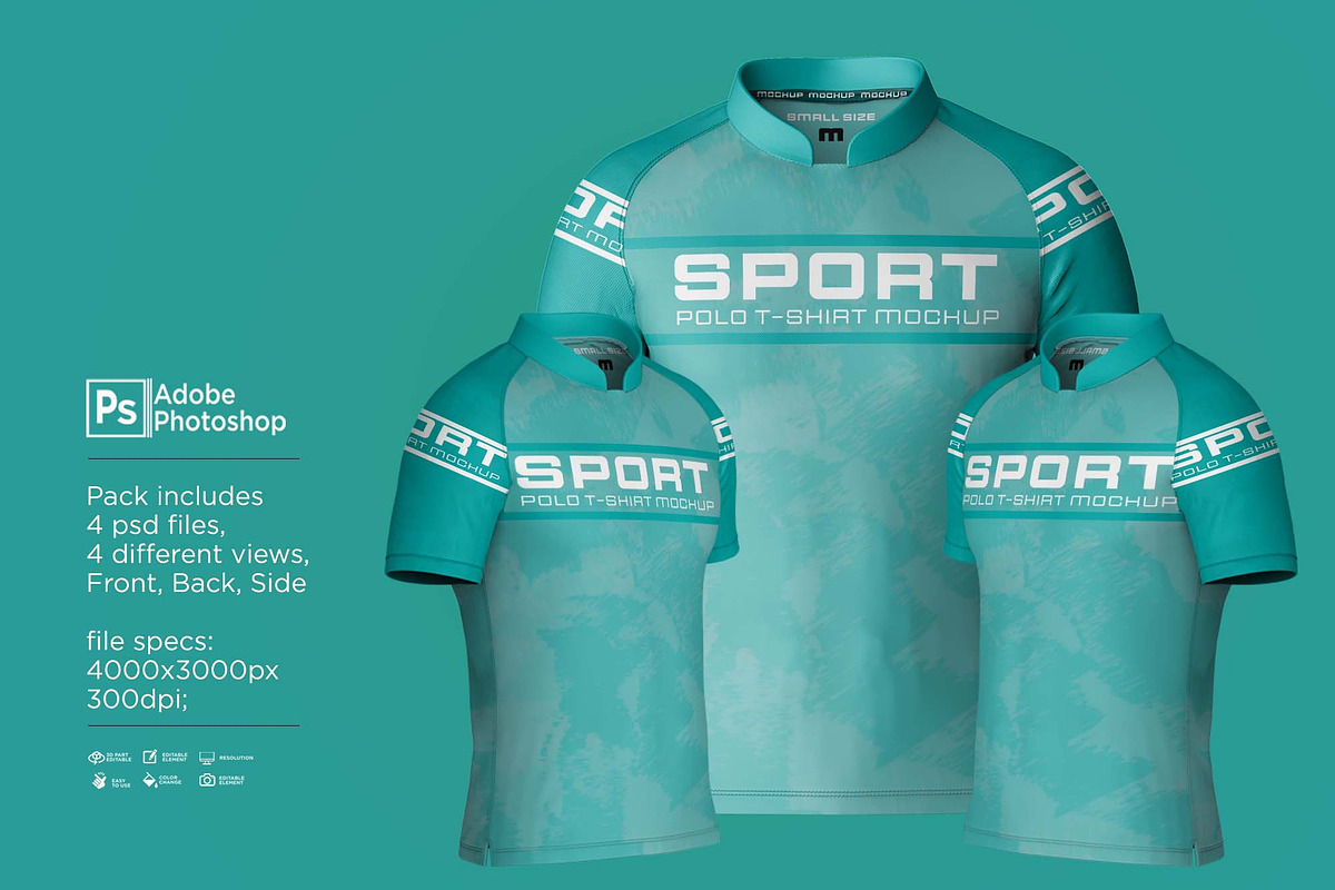 Sport Jersey Raglan Short Mockup, a Shirt Mockup by Nanggroe Scripting (Photo 4 of 9)