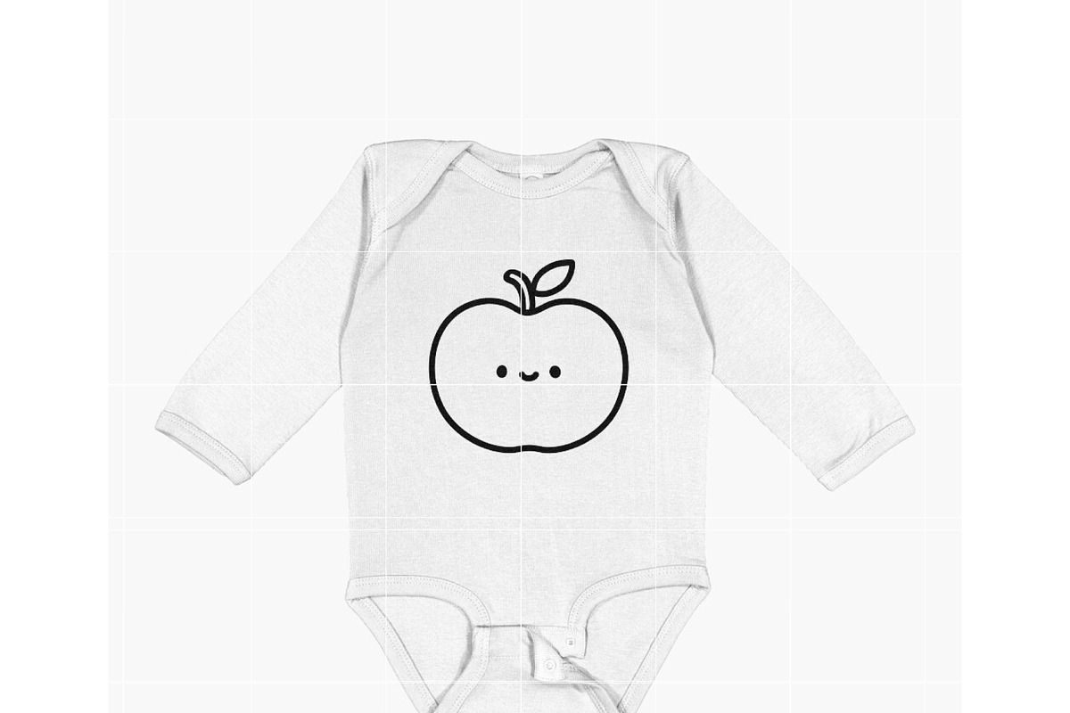 Cute Baby Apple SVG Bundle | Kawaii, an Illustration by TheHitShop (Photo 10 of 10)