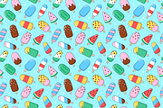 Simple ice cream pattern, an Illustration by Cmeree (Thumbnail 2 of 3)