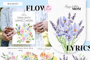 Pastel Flowers Botanical collection, a Decorative Illustration by AnnaTkachi (Thumbnail 3 of 7)