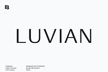 Luvian; Elegant Font Family