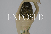 Exposed - Modern & Unique Typeface, a Serif Font by Mikhail Kitsune (Thumbnail 1 of 6)