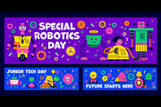 Kids game banners with robots, a Technology Illustration by Buch&Bee (Thumbnail 2 of 3)
