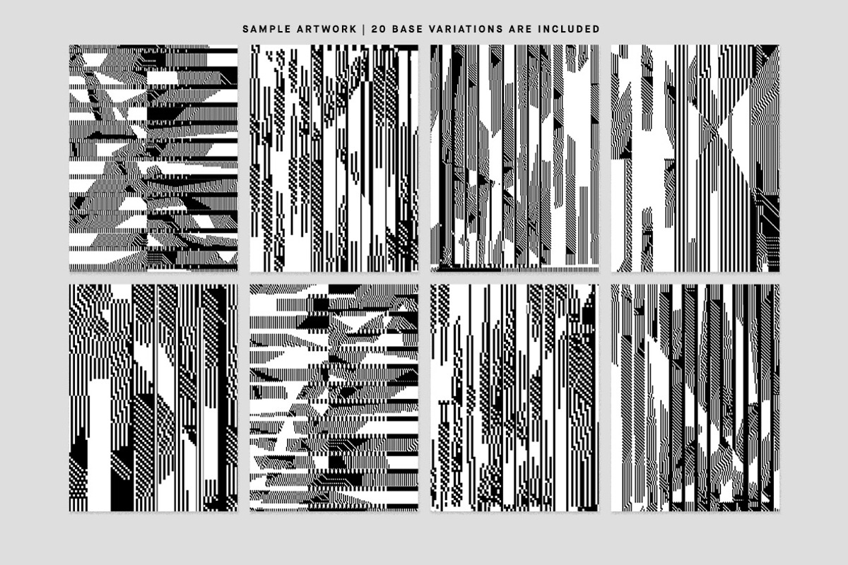 Bit Blend 2 - Abstract Backgrounds, a Texture Illustration by Huebert World (Photo 4 of 10)