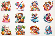 Hawaiian Grandma Funny Summer Png, an Illustration by RobertsArt (Thumbnail 6 of 7)