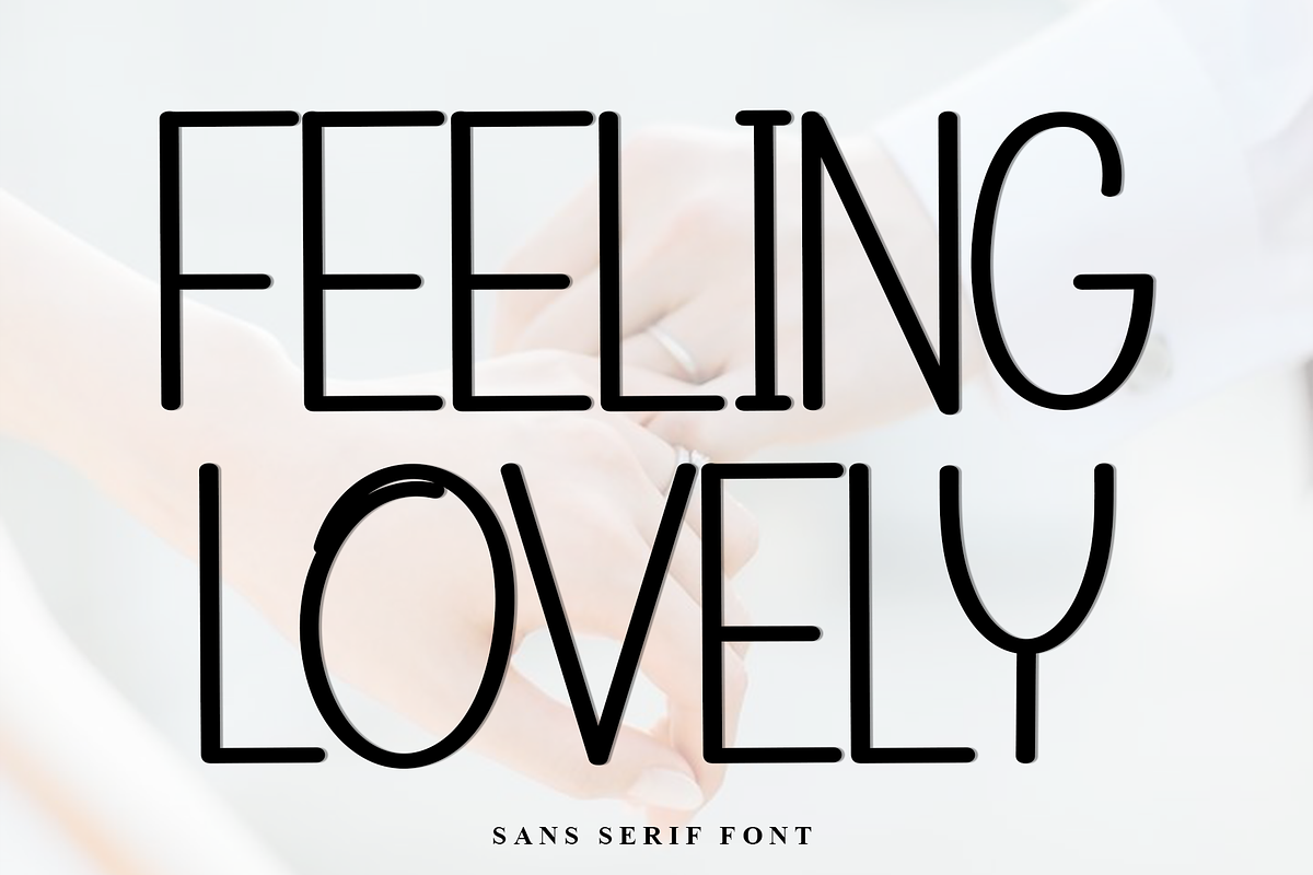 FEELING LOVELY, a Sans Serif Font by FreshTypeINK (Photo 1 of 7)