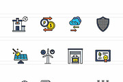 Renewable Energy Infrastructure icon, an Outline Icon by IconBunny (Thumbnail 2 of 2)