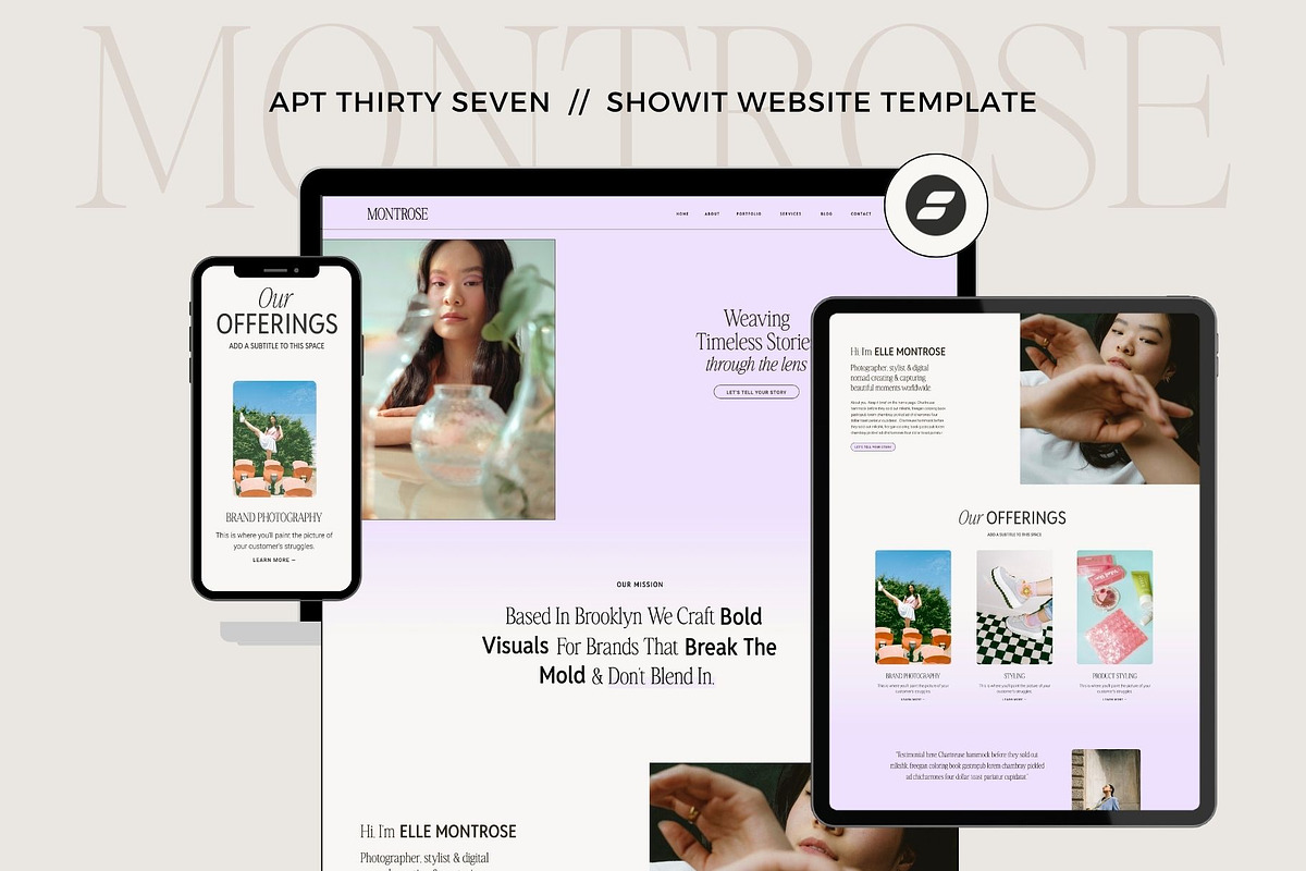 Montrose | Agency Showit Template, a Websites & App Template by Apt Thirty Seven (Photo 1 of 7)