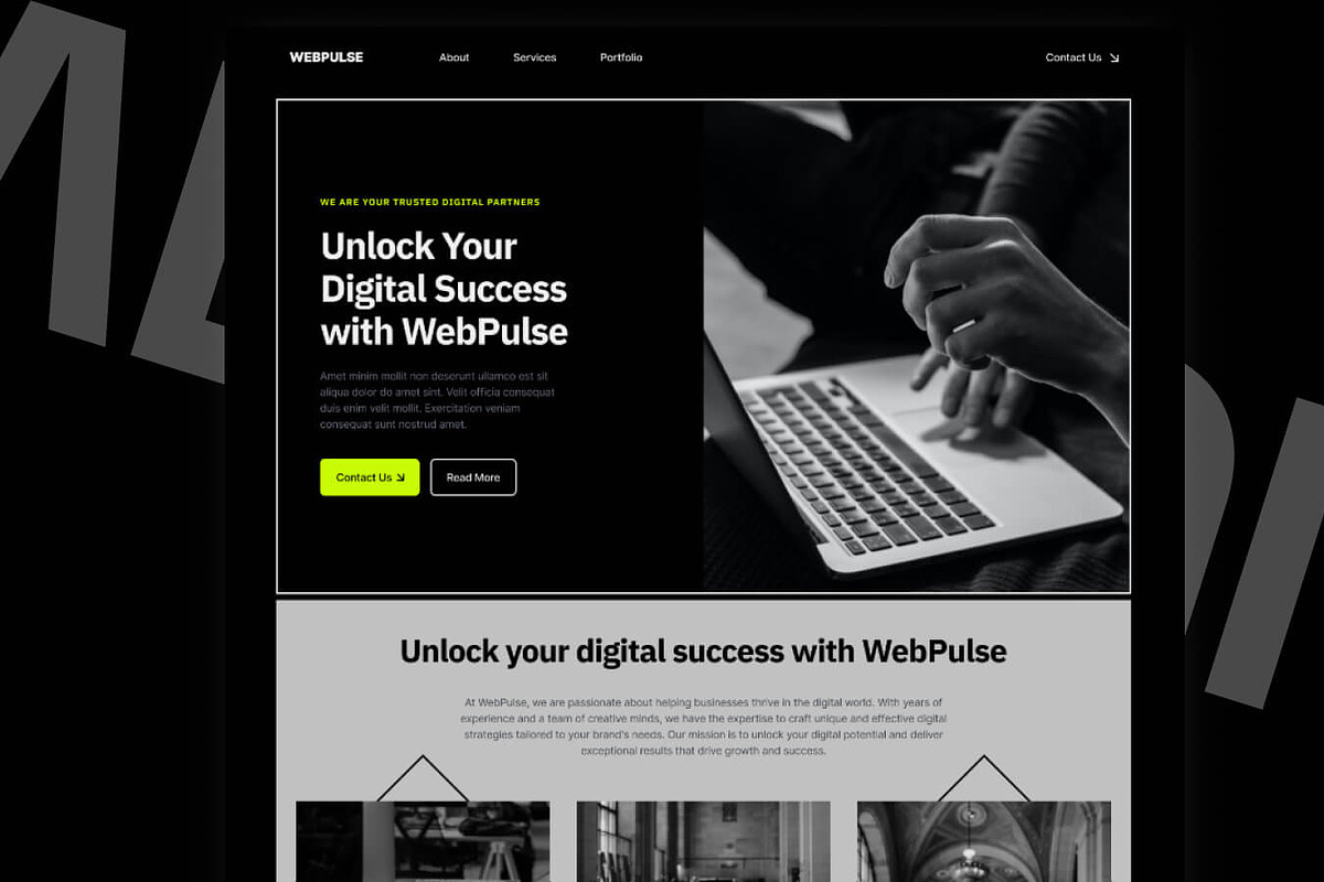 WebPulse // Web Agency Website, a Landing Page Template by EGO Creative Innovations (Photo 3 of 6)