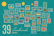Most famous landmarks of the world, an Illustration by Alfazet Chronicles (Thumbnail 2 of 12)
