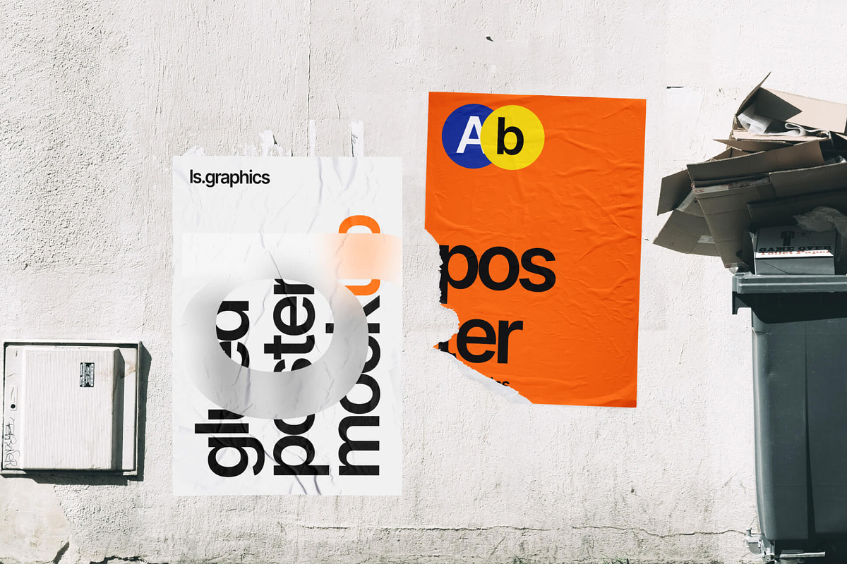 Glued Paper Mockups, a Print Template by ls.graphics (Photo 8 of 9)