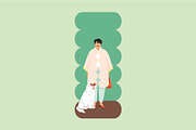 Mobile phone wallpaper bundle, a Person Illustration by Cami Draws (Thumbnail 6 of 6)