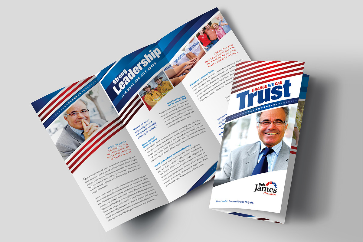 Political Campaign Brochure Template, a Brochure Template by StockLayouts (Photo 1 of 4)
