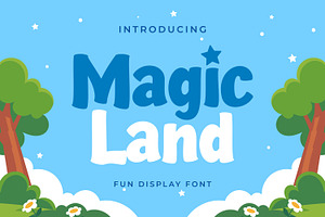 Magic Land - Fun Display Font, a Font by Gumrega Studio
