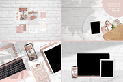RoseGold Tech Mockups+Scene Creator, a Books & Magazine Mockup by Girl Boss Stock (Thumbnail 8 of 8)