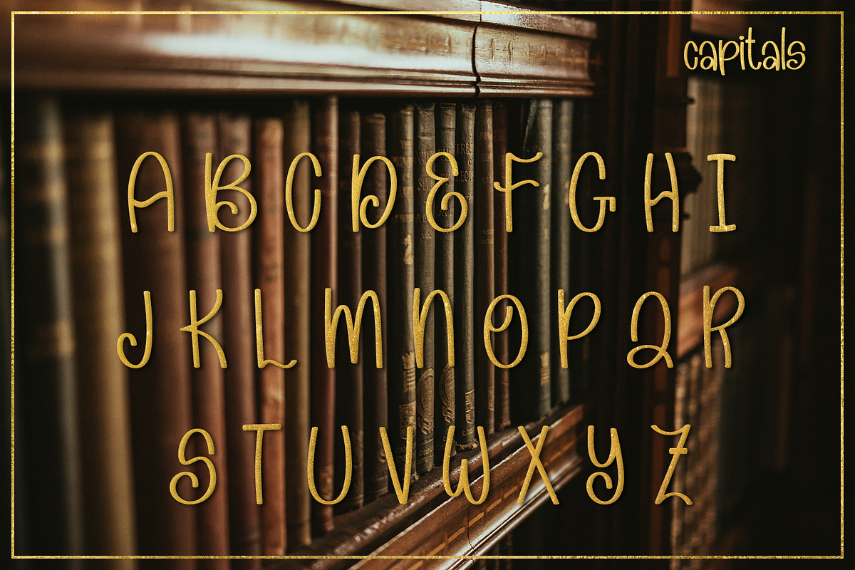The Secret Bookcase - Hand-lettered, a Sans Serif Font by Endless Time Graphics (Photo 2 of 8)