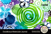 Watercolor Journal Backgrounds, a Background Graphic by Clikchic Designs (Thumbnail 9 of 10)