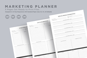 Marketing Planning Pages Set V-05