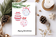 Watercolor Merry Christmas Clipart, a Seasonal Illustration by SvetaArtStore (Thumbnail 2 of 6)