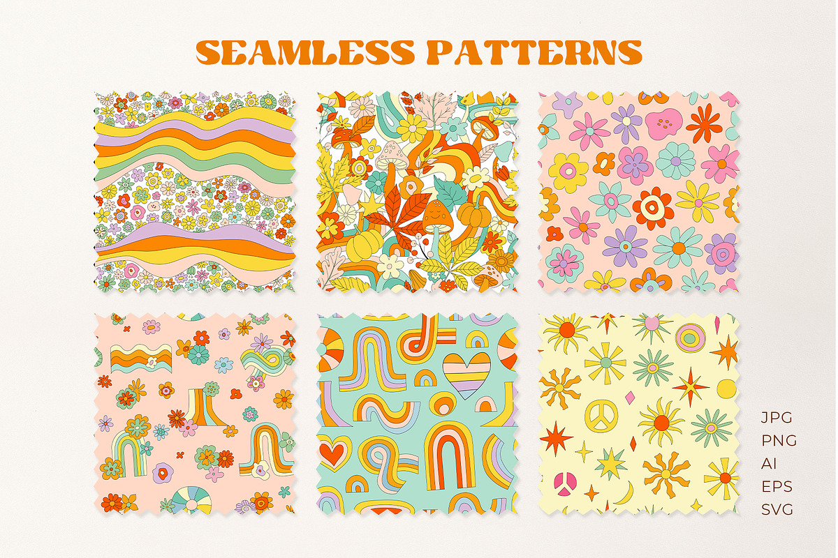 Groovy collection inspo by Retro 70s, an Object Graphic by Yamurchik (Photo 12 of 26)