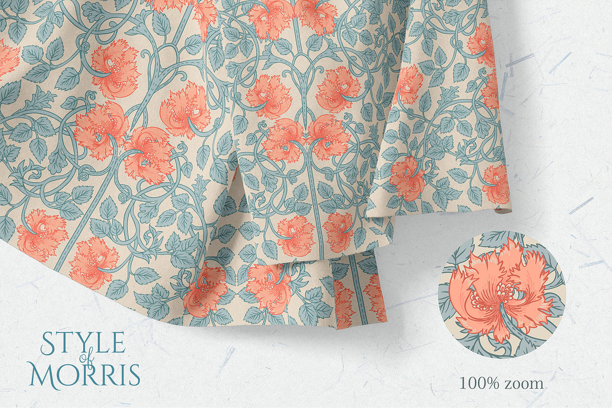 Style of Morris. Set of 100 vectors., a Pattern Graphic by Varvara Gorbash (Photo 8 of 12)