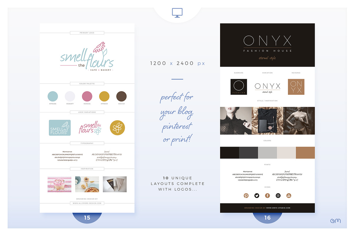 Brand Boards / Style Tiles VOL 2, a Templates & Theme by AM Studio (Photo 7 of 11)
