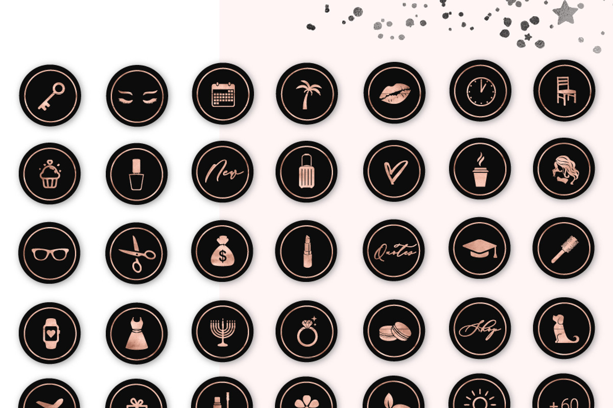 100  instagram highlights social set, a Social Media Template by SilverMintDesign (Photo 3 of 4)