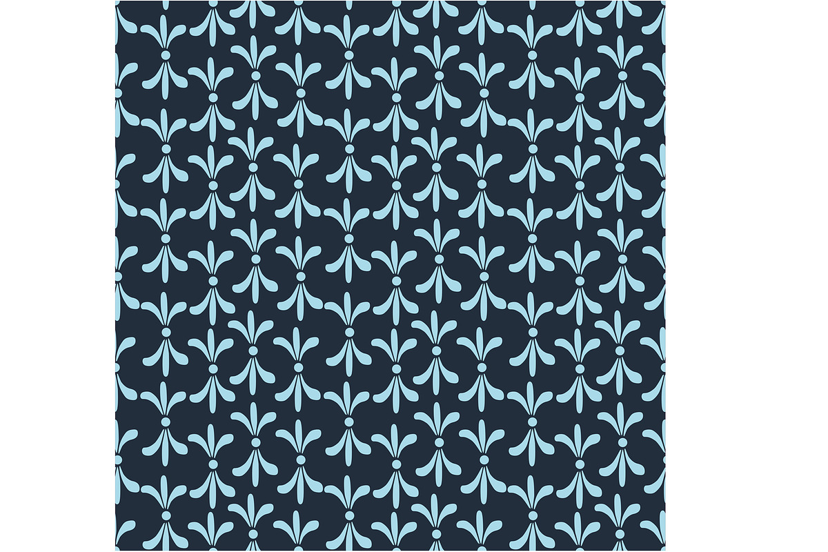 Blue Organic Petals Seamless Repeat, a Pattern Graphic by Sharon Schwalbe (Photo 3 of 4)