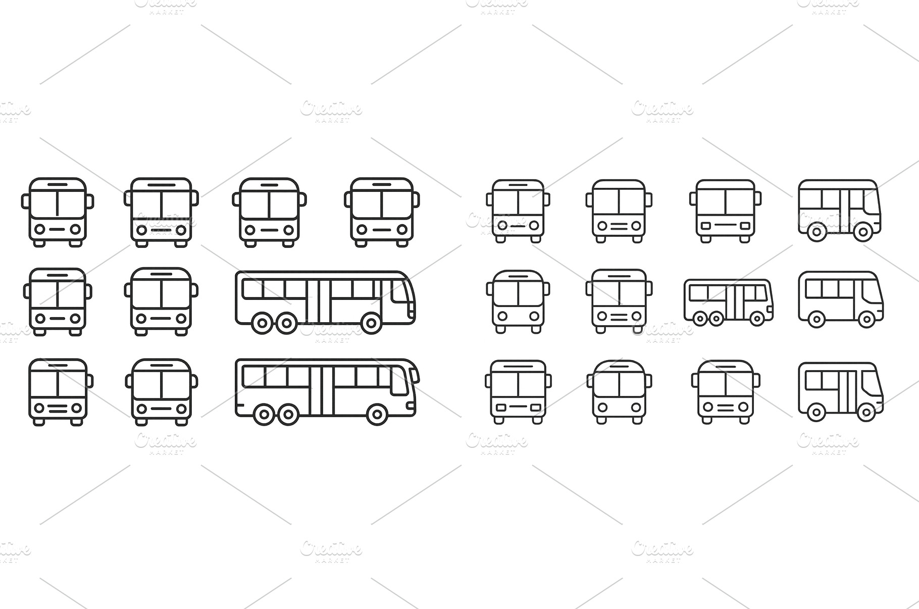 Collection of various bus designs, an Architecture Photo by ZinetroN