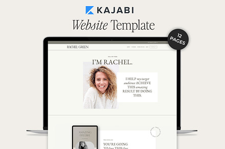 Kajabi website template coach, a Websites & App Template by goldcoastcreative
