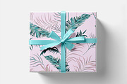 Palm leaves vector seamless pattern, a Pattern Graphic by FleurArt (Thumbnail 5 of 9)
