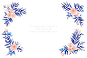 Watercolor Floral Wreath 4, an Illustration by hellopop design (Thumbnail 3 of 3)