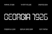 Georgia 1926 – Modern Display Sans