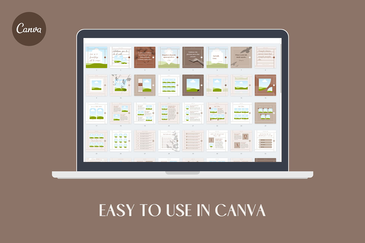 Instagram Post Templates Canva, a Social Media Template by Keikoya (Photo 3 of 12)
