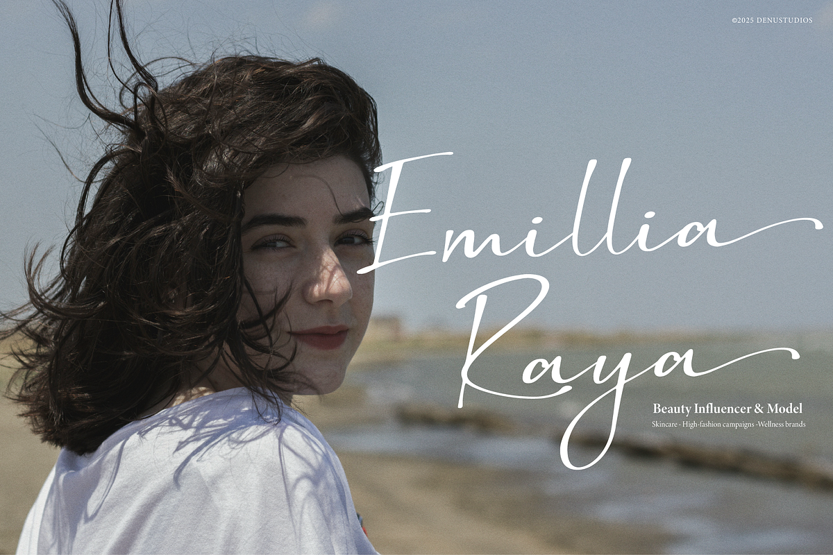 Dirgestan | Handwritten Script, a Script Font by Denustudios (Photo 2 of 12)