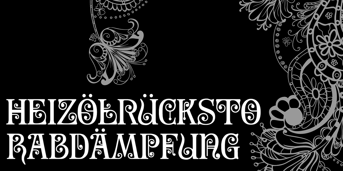Secesja Pro, a Blackletter Font by GRIN3 (Nowak) (Photo 3 of 3)
