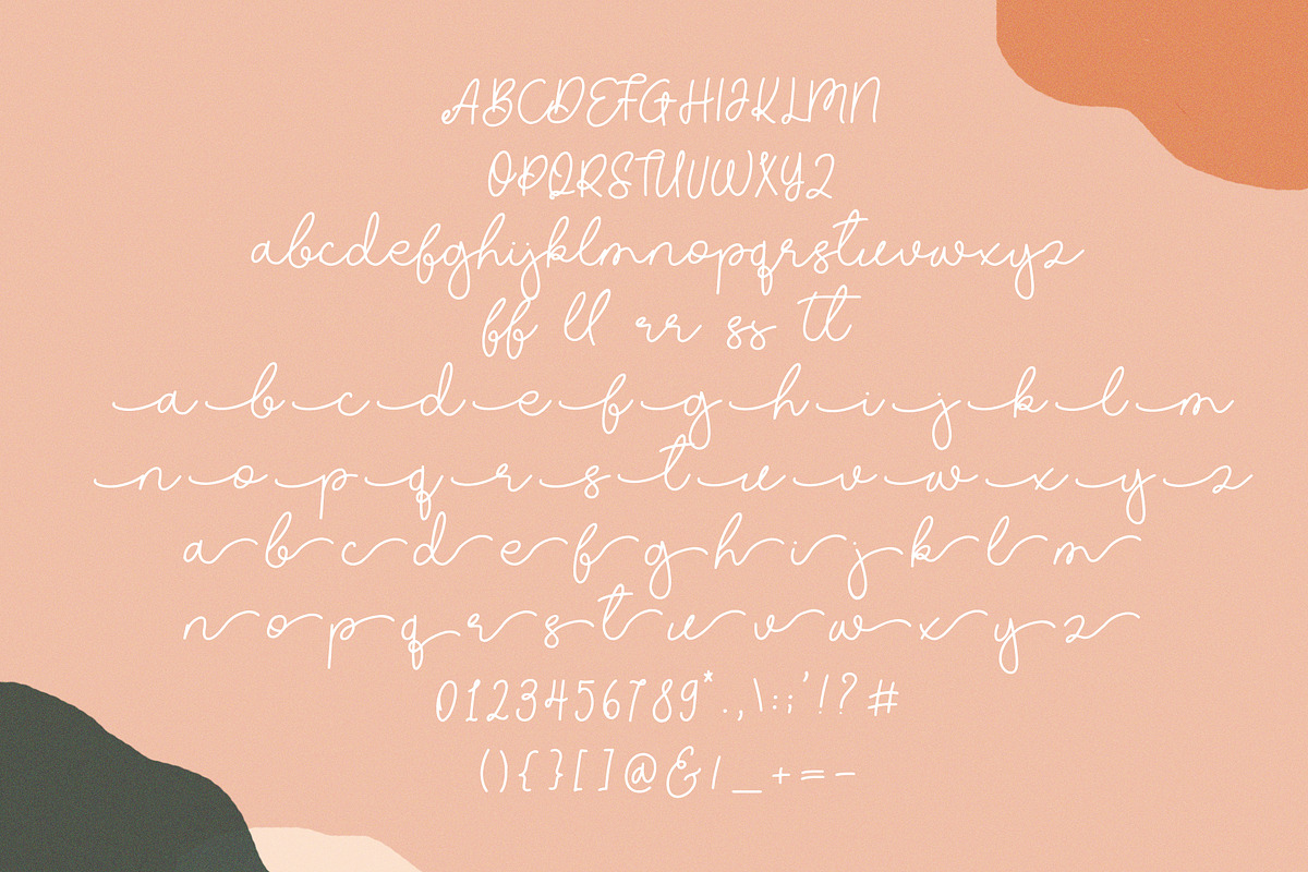 Something Peach, a Script Font by Paul Hewitt (Photo 9 of 9)