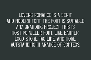 Lovers Romance - Valentine Font