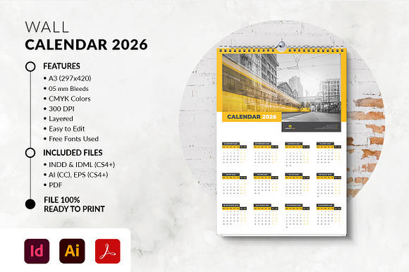 2026 Wall Calendar Printable preview 5