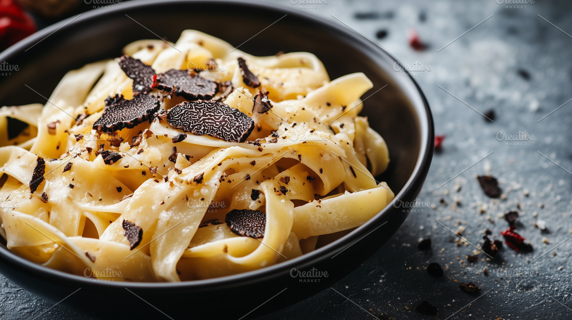 Simple pasta dish with truffle, a Food & Drink Photo by MistyDay