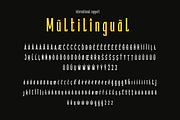 Aillek | Retro Condensed Font, a Sans Serif Font by twinstd (Thumbnail 12 of 13)