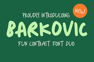 Barkovic Casual Handwritten Font, a Handwritten Font by Littlehand