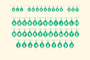 Bauble Party Is A Christmas Font