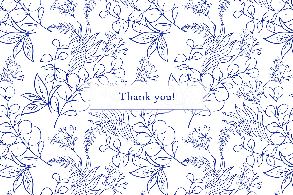 Blue&White. Chinoiserie inspired set, a Decorative Illustration by Liliia Polos Illustration (Photo 13 of 13)