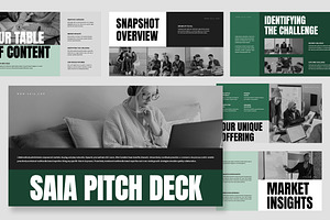 Saia : Project Pitch Powerpoint, a Presentation Template by Punkl Camp