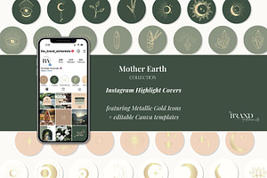 Mother Earth Highlight Covers, a Social Media Template by The Brand Alchemists