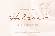 Hilove Script Love Font, a Script Font by delipensil (Thumbnail 1 of 10)