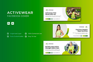 Activewear - Facebook Cover, a Social Media Template by Esensifiksi.studio