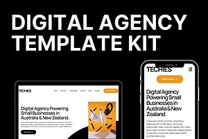 TECHIES | Elementor Template Kit, a WordPress Template by jwscreate.